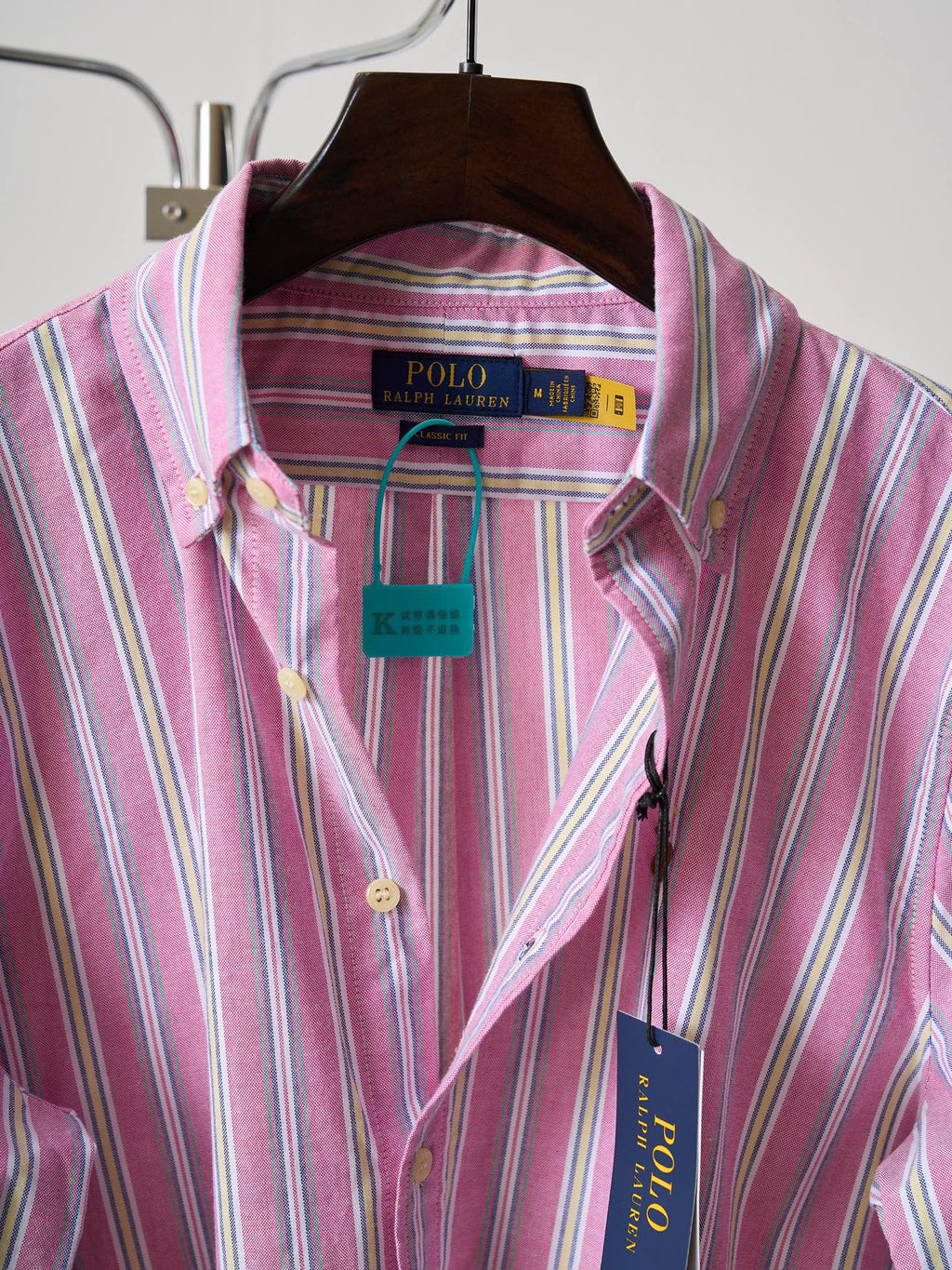 Ralph Lauren Men's Long‑Sleeve Vertical Striped Button‑Down Shirt