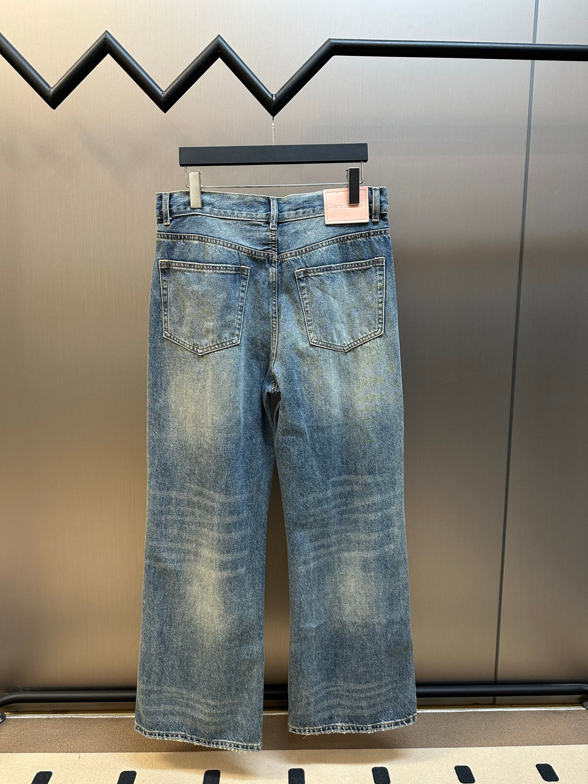 Acne Studios Distressed Wide‑Leg Denim Jeans