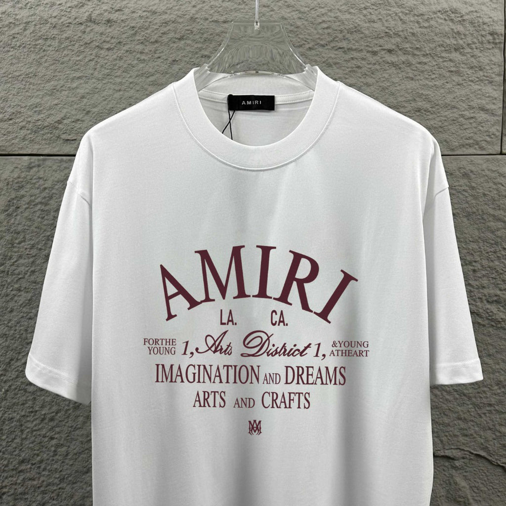 AMIRI LA Arts and Crafts Graphic Crew-Neck Short-Sleeve T-Shirt