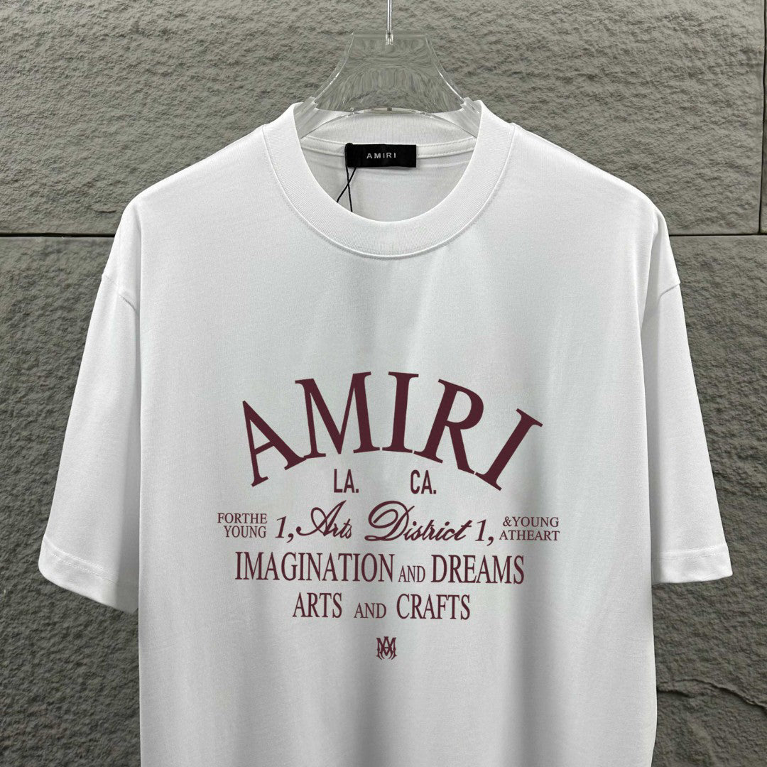 AMIRI LA Arts and Crafts Graphic Crew-Neck Short-Sleeve T-Shirt