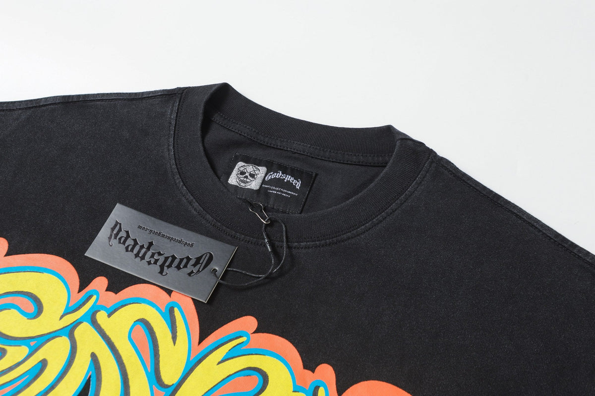 Godspeed Jet Ski Skeleton Miami Graphic Tee