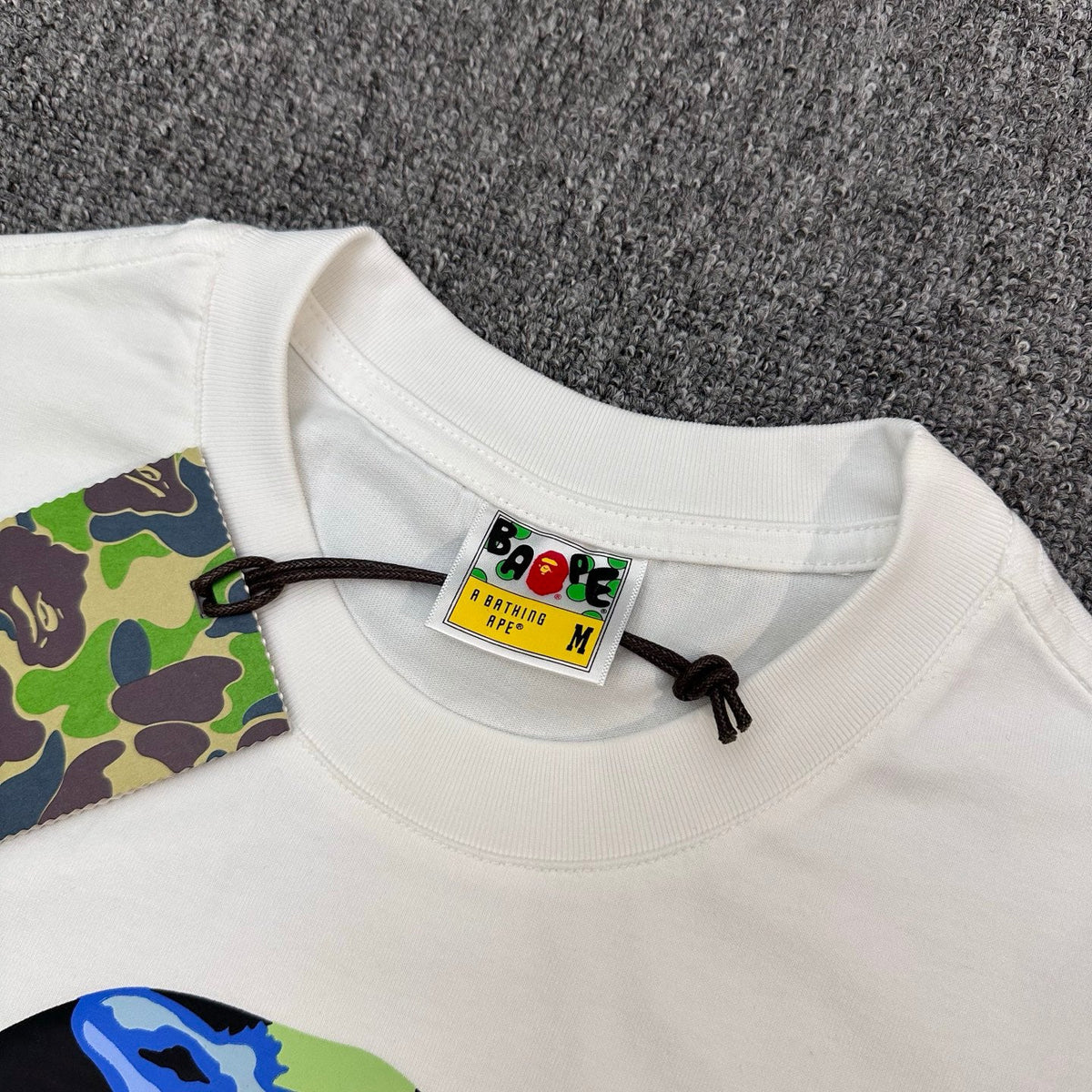 BAPE Liquid Marble Multicolor Ape Head BY BATHING APE Oversized Unisex T-Shirt
