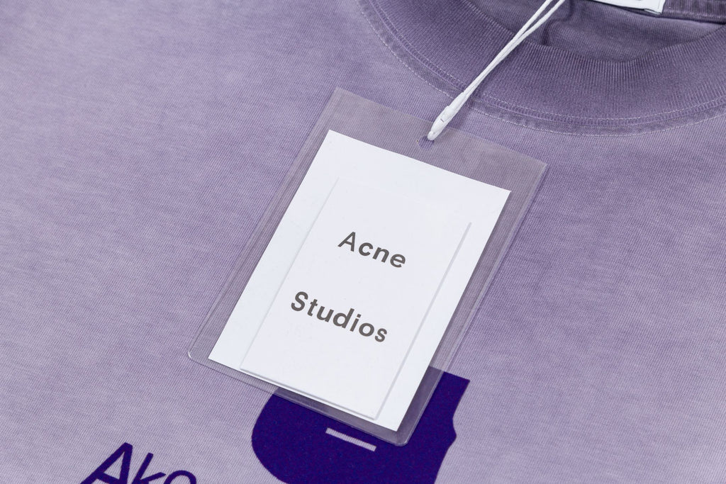 Acne Studios Short‑Sleeve Washed Face Graphic T‑Shirt