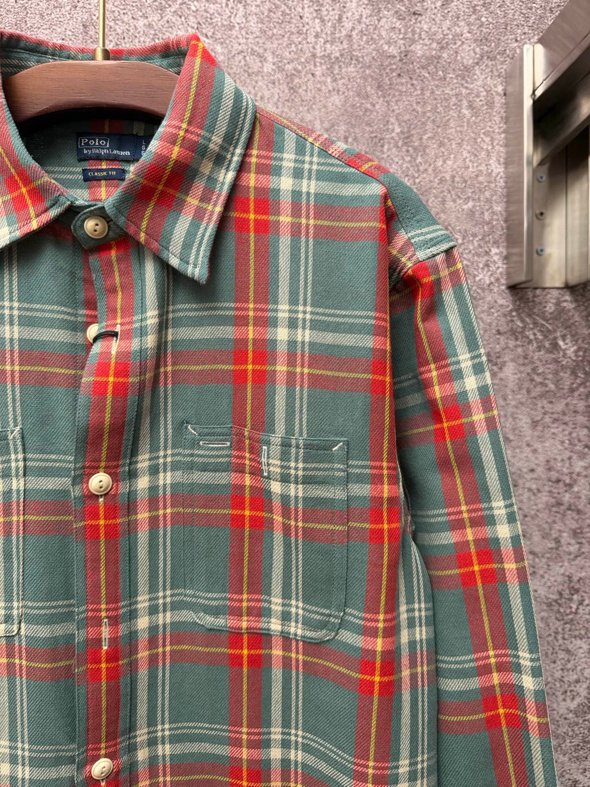 Ralph Lauren Men's Plaid Flannel Long‑Sleeve Button‑Down Shirt