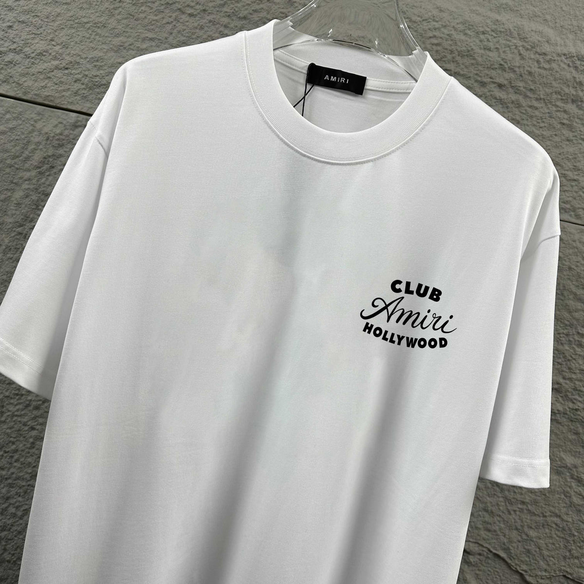 AMIRI Club Hollywood Back‑Print Crew‑Neck Short‑Sleeve T‑Shirt