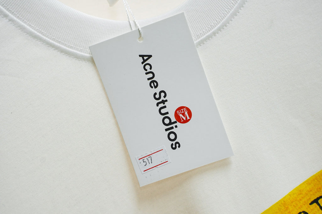 Acne Studios 1996 Sticker‑Print Crew‑Neck Short‑Sleeve T‑Shirt