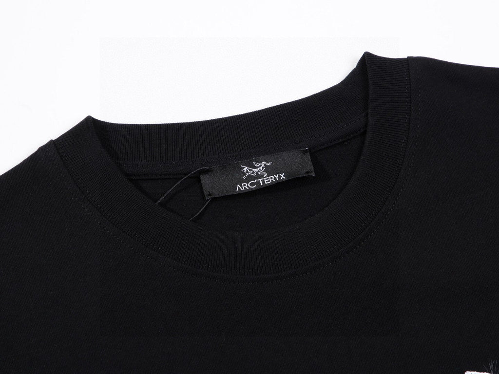 Arc'teryx Multicolor Fossil‑Bird Graphic Letter Print Short‑Sleeve T‑Shirt