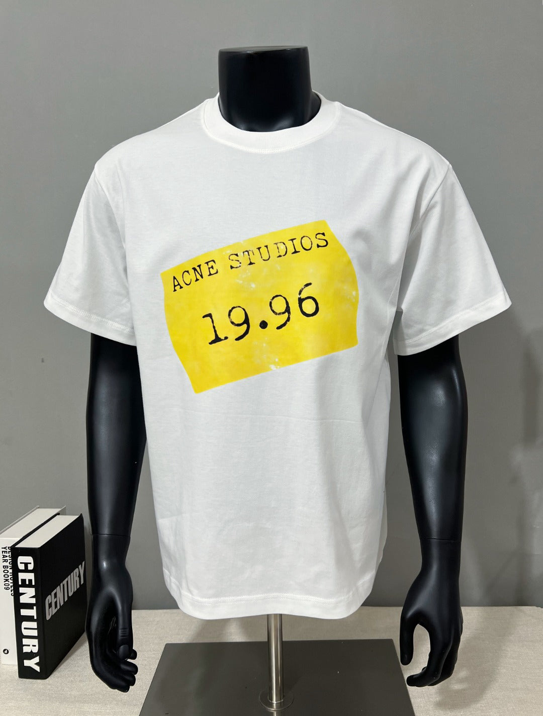 Acne Studios Tag‑Style 19.96 Graphic Oversized Crew‑Neck T‑Shirt