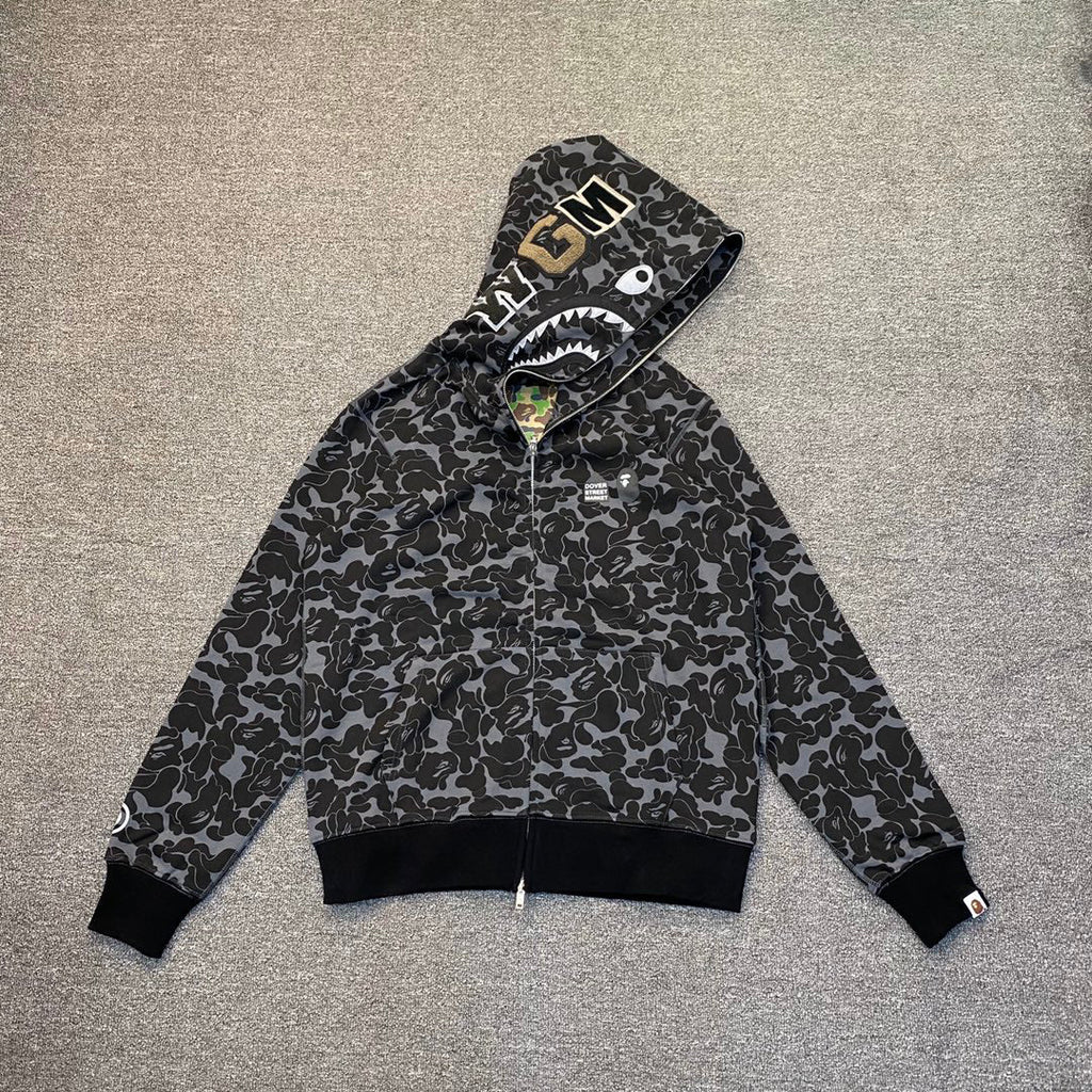 Dover Street Market Ginza × BAPE 15th Anniversary Shark Full-Zip Hoodie