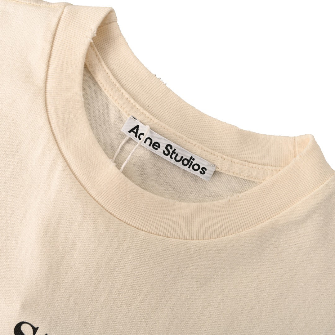 Acne Studios Contemporary‑Art Graphic Oversized Crew‑Neck T‑Shirt
