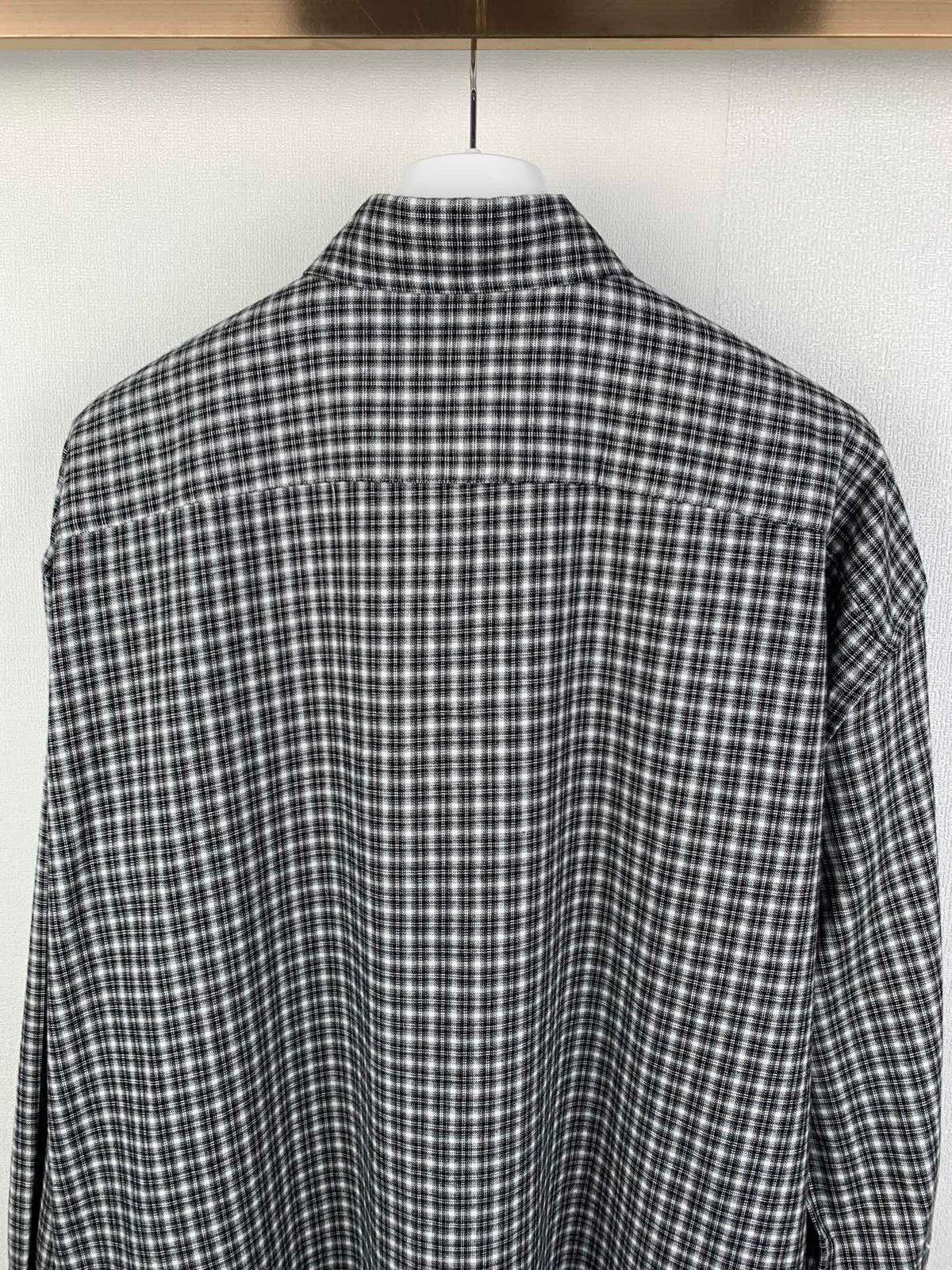 Acne Studios Oversized Long‑Sleeve Check Button‑Up Shirt