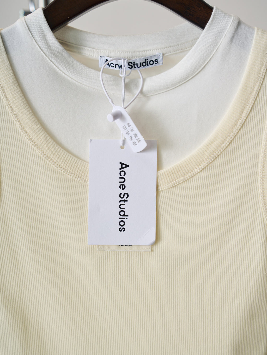 Acne Studios Mock‑Layer Ribbed Tank Top