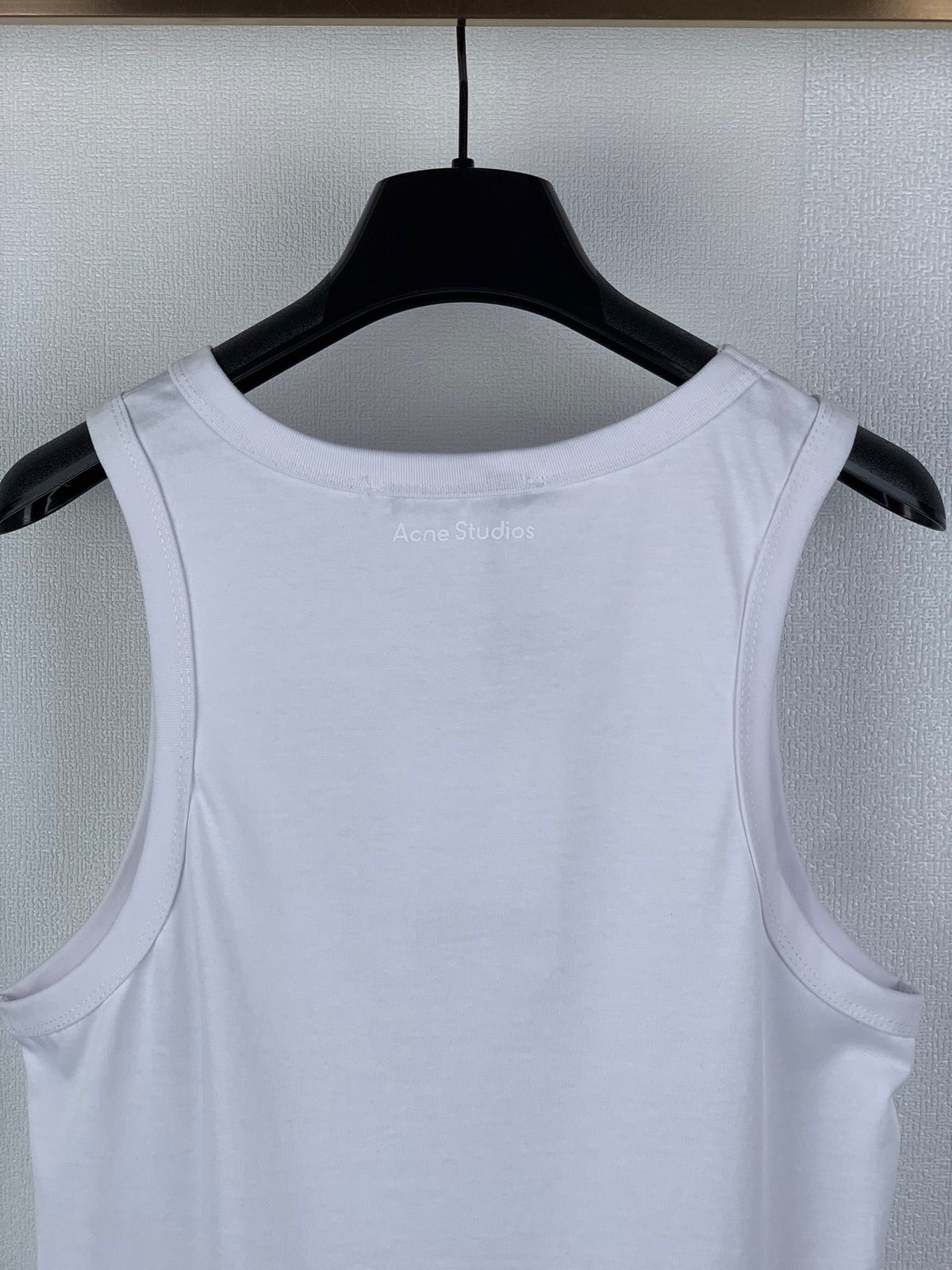 Acne Studios Text Print Sleeveless Tank Top