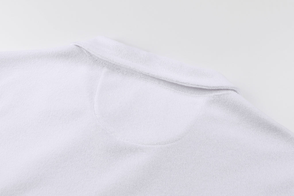Polo Ralph Lauren Men's Terry‑Cloth Johnny Collar Pocket Short‑Sleeve Polo Shirt, Navy Pony Embroidery