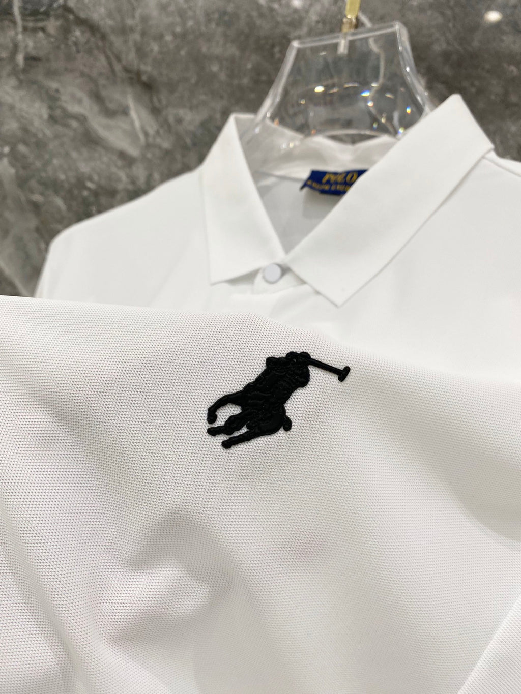 Ralph Lauren Men's Solid Short‑Sleeve Piqué Polo Shirt With Small Black Pony Logo