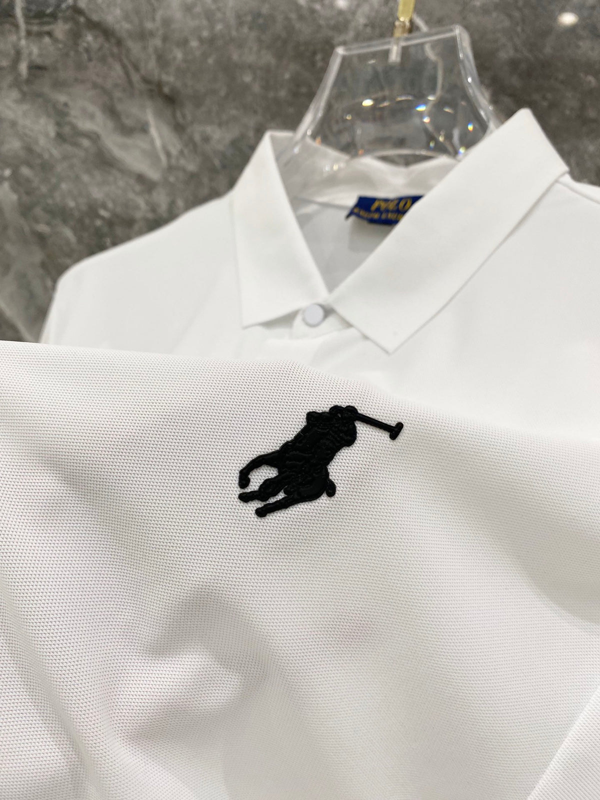 Ralph Lauren Men's Solid Short‑Sleeve Piqué Polo Shirt With Small Black Pony Logo