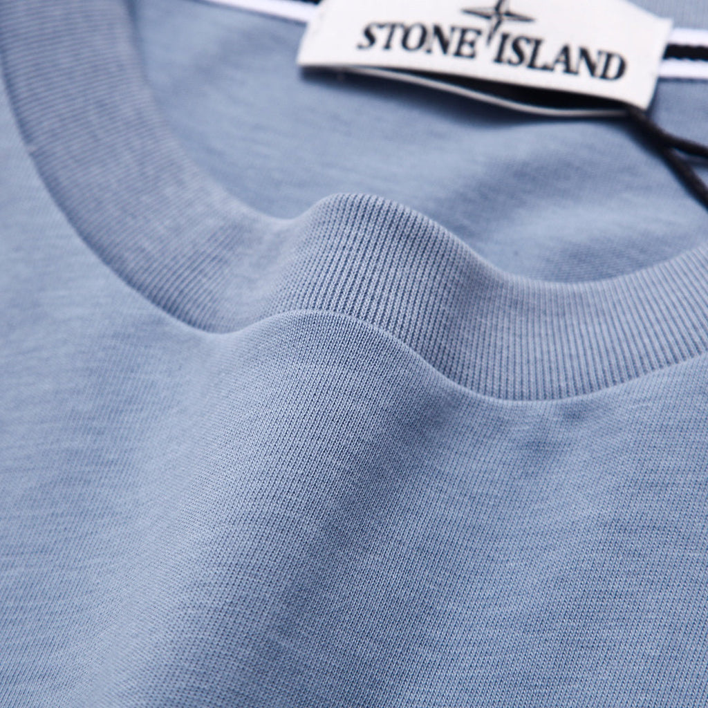 Stone Island Spring-Summer 2026 Engineering and Garment Dyeing Text Print Crew Neck T-Shirt