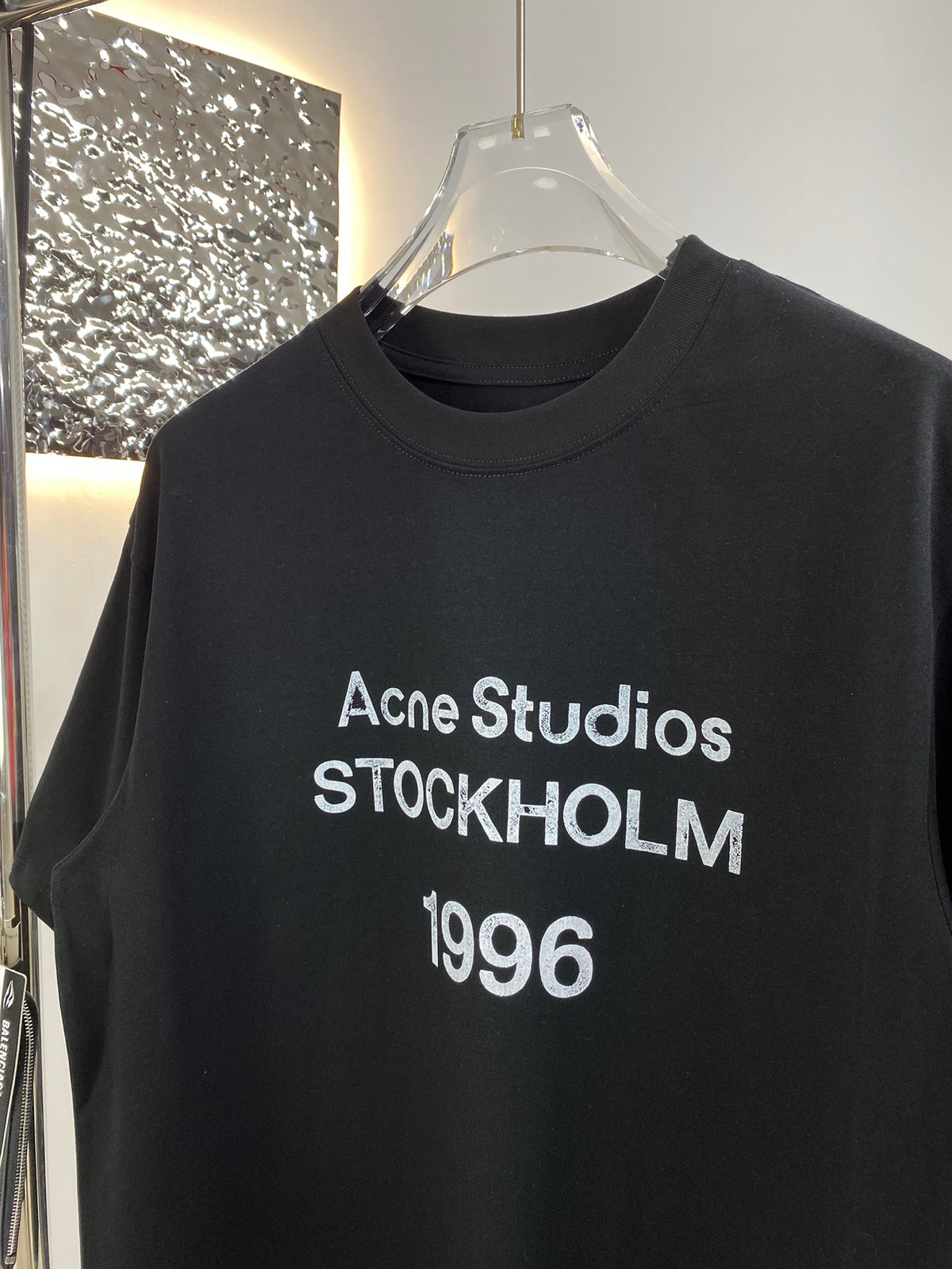 Acne Studios Short‑Sleeve Stockholm 1996 Text Print T‑Shirt