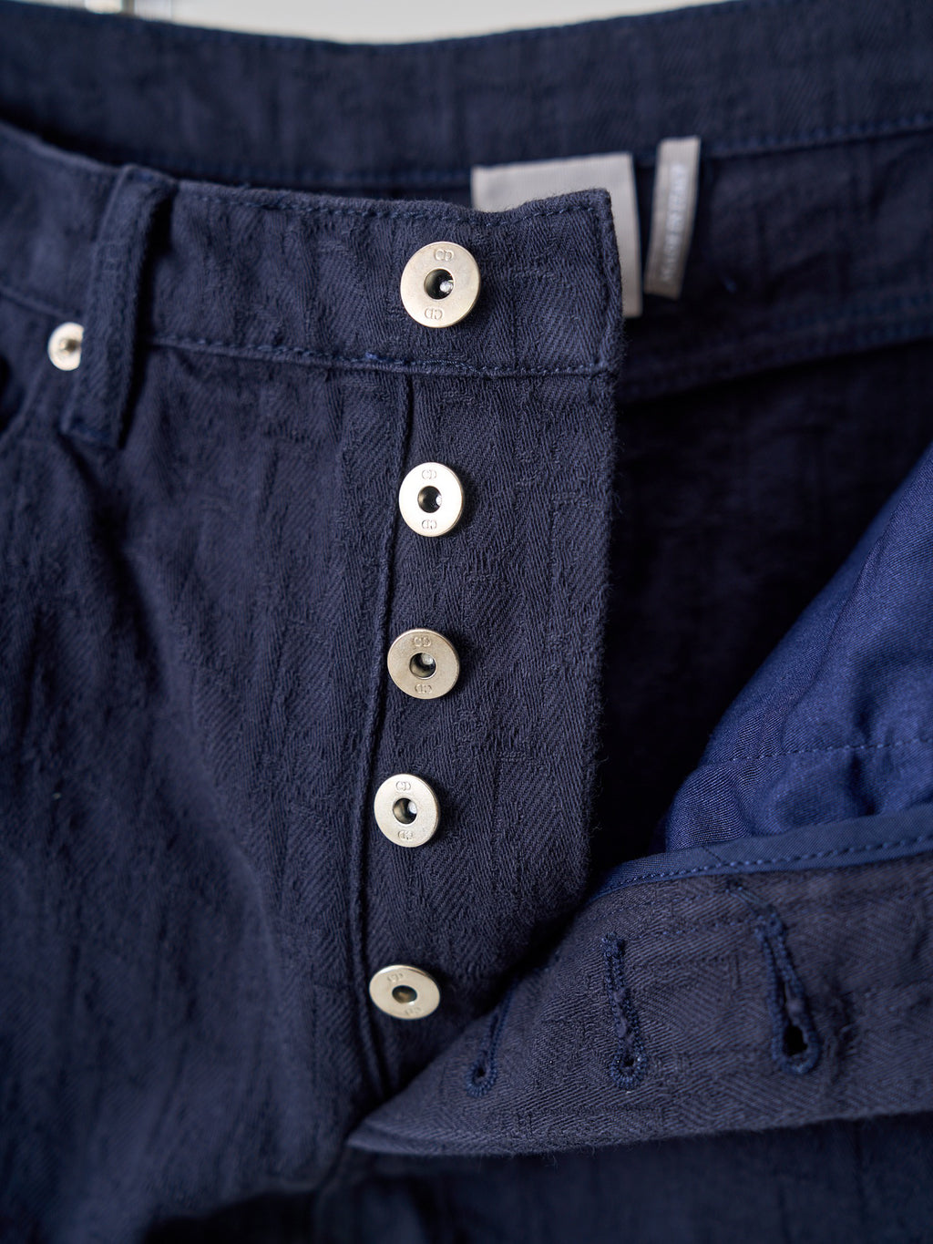 `Ralph Lauren Men's Navy Textured Straight‑Leg Casual Trousers`