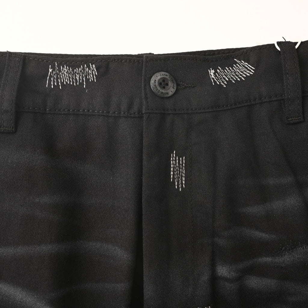 Acne Studios Patch‑Repair Distressed Wide‑Leg Jeans