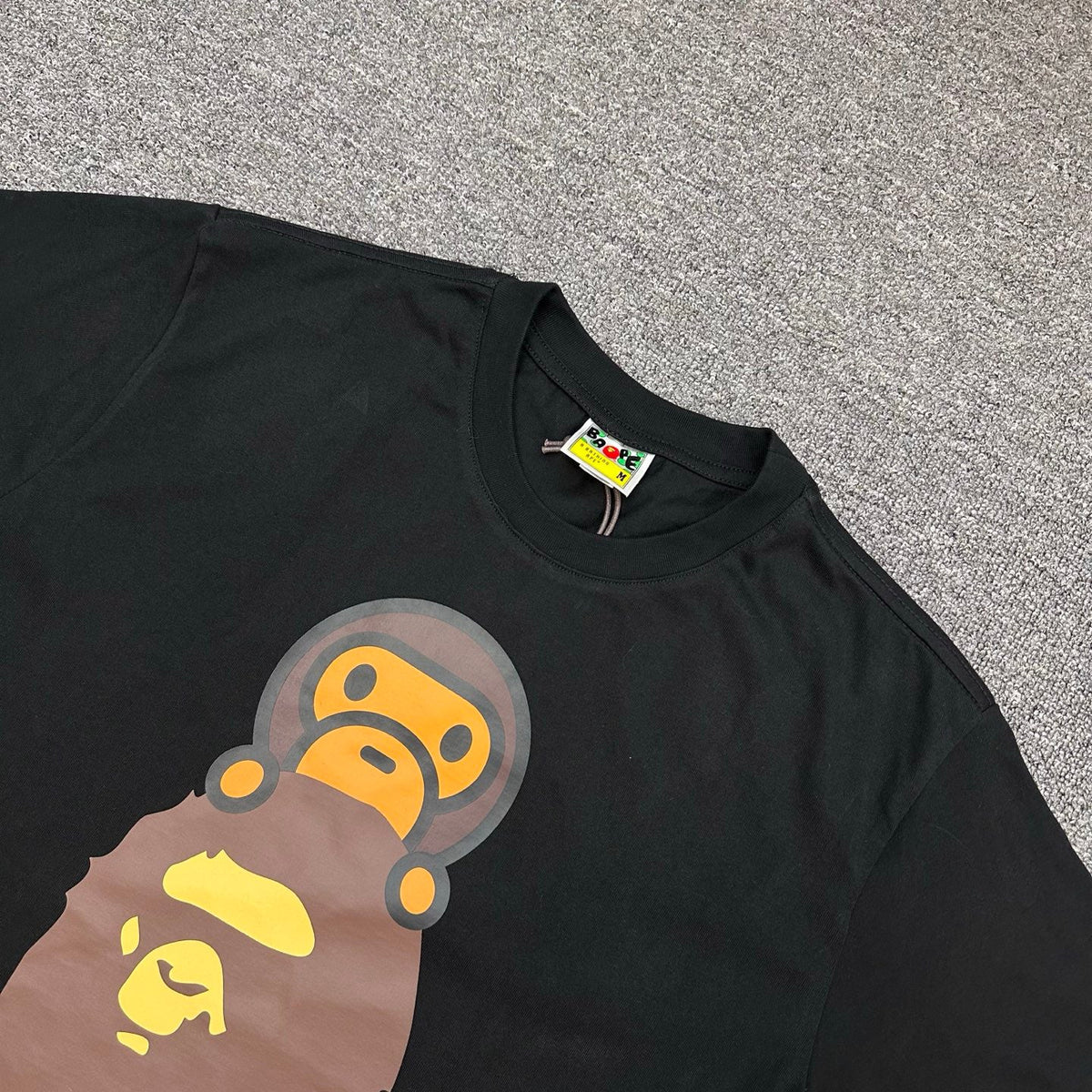 BAPE FW24 Baby Milo on Ape Head T-Shirt — White / Black