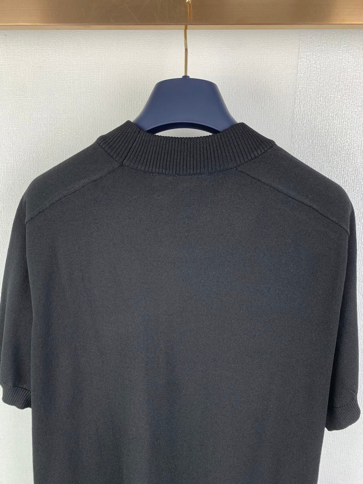 Acne Studios Script Logo Short‑Sleeve Knit T‑Shirt