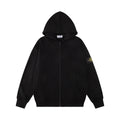 Stone Island Heavyweight Cotton Fleece Full-Zip Hoodie with Compass Badge