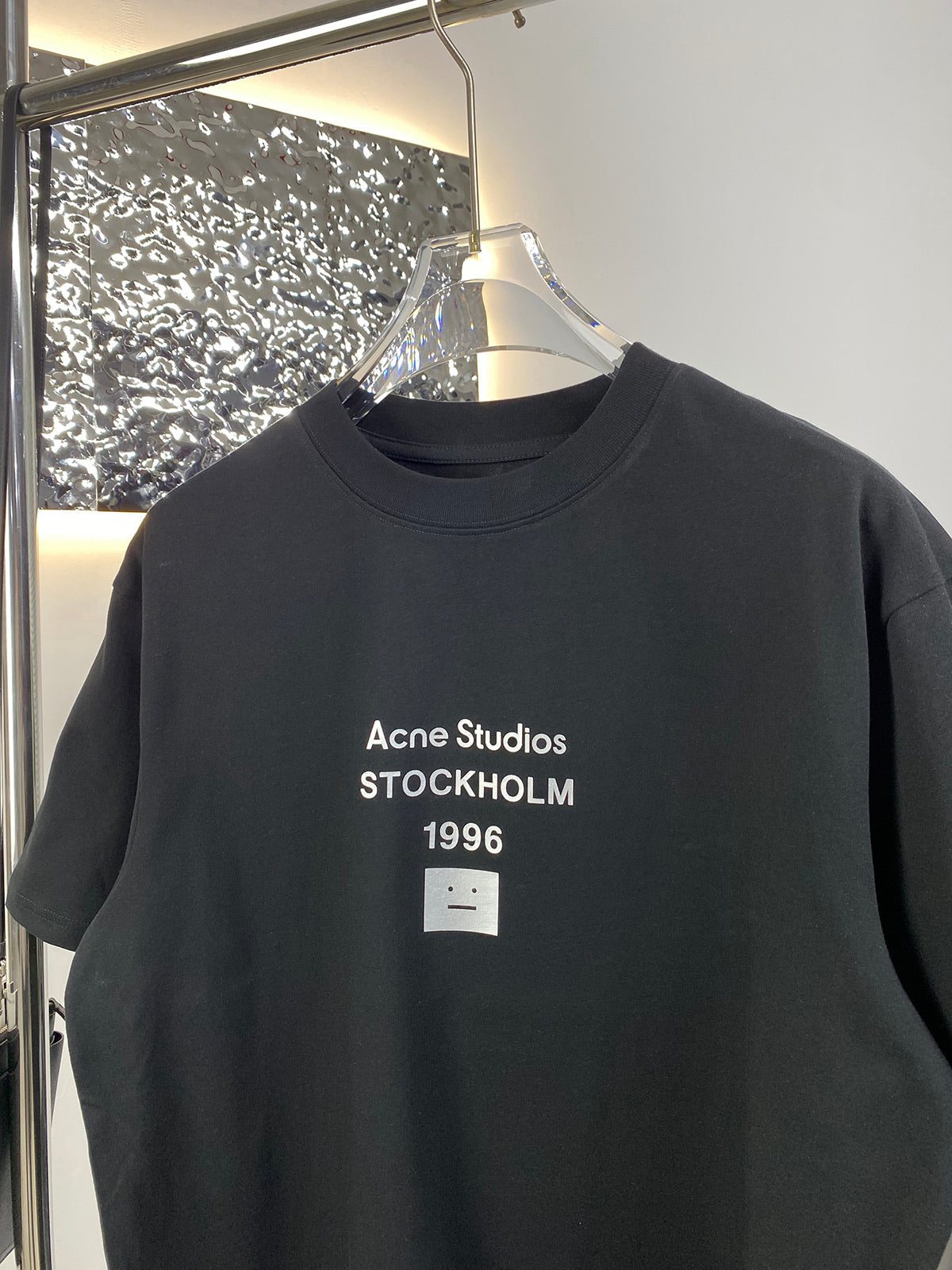 Acne Studios Short‑Sleeve Stockholm 1996 Face Graphic T‑Shirt
