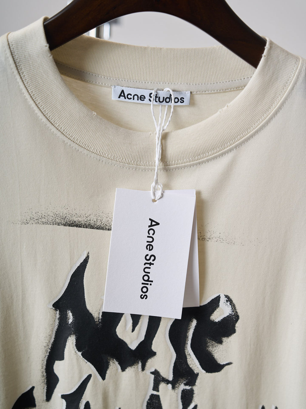 Acne Studios Unisex Graffiti Graphic Short‑Sleeve Crew‑Neck T‑Shirt