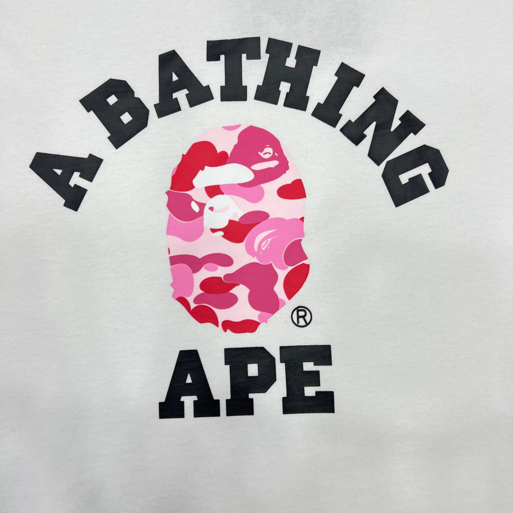 BAPE ABC Camo Ape Head College Tee Oversized Unisex T-Shirt