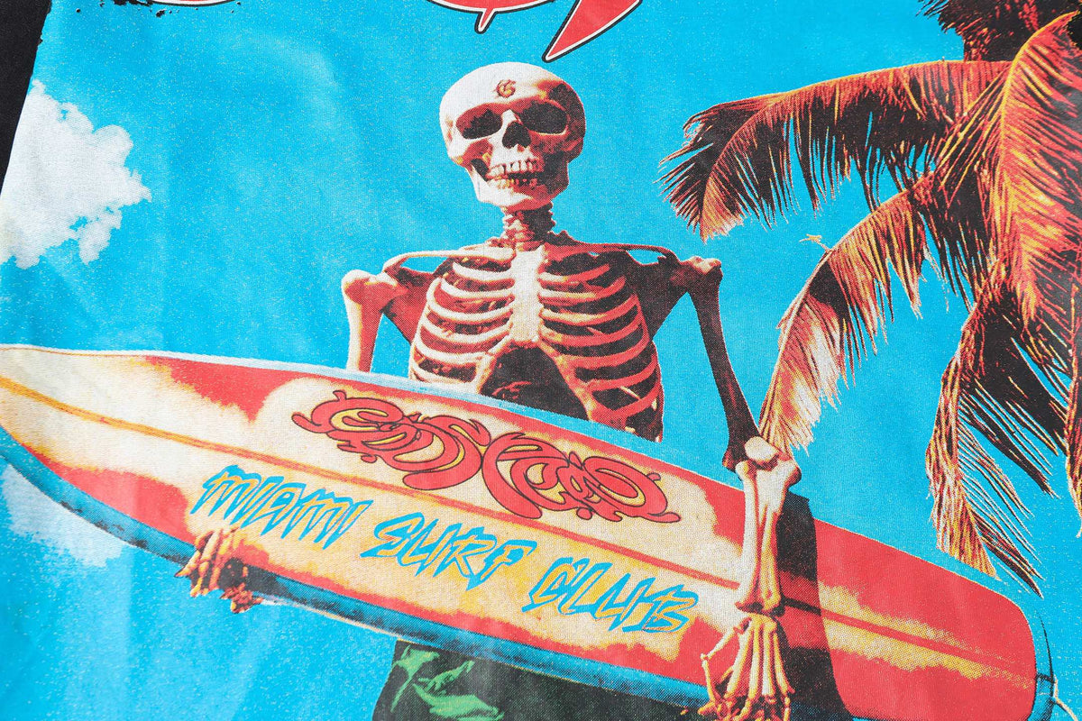 Godspeed Surfer Skeleton Graphic T‑Shirt