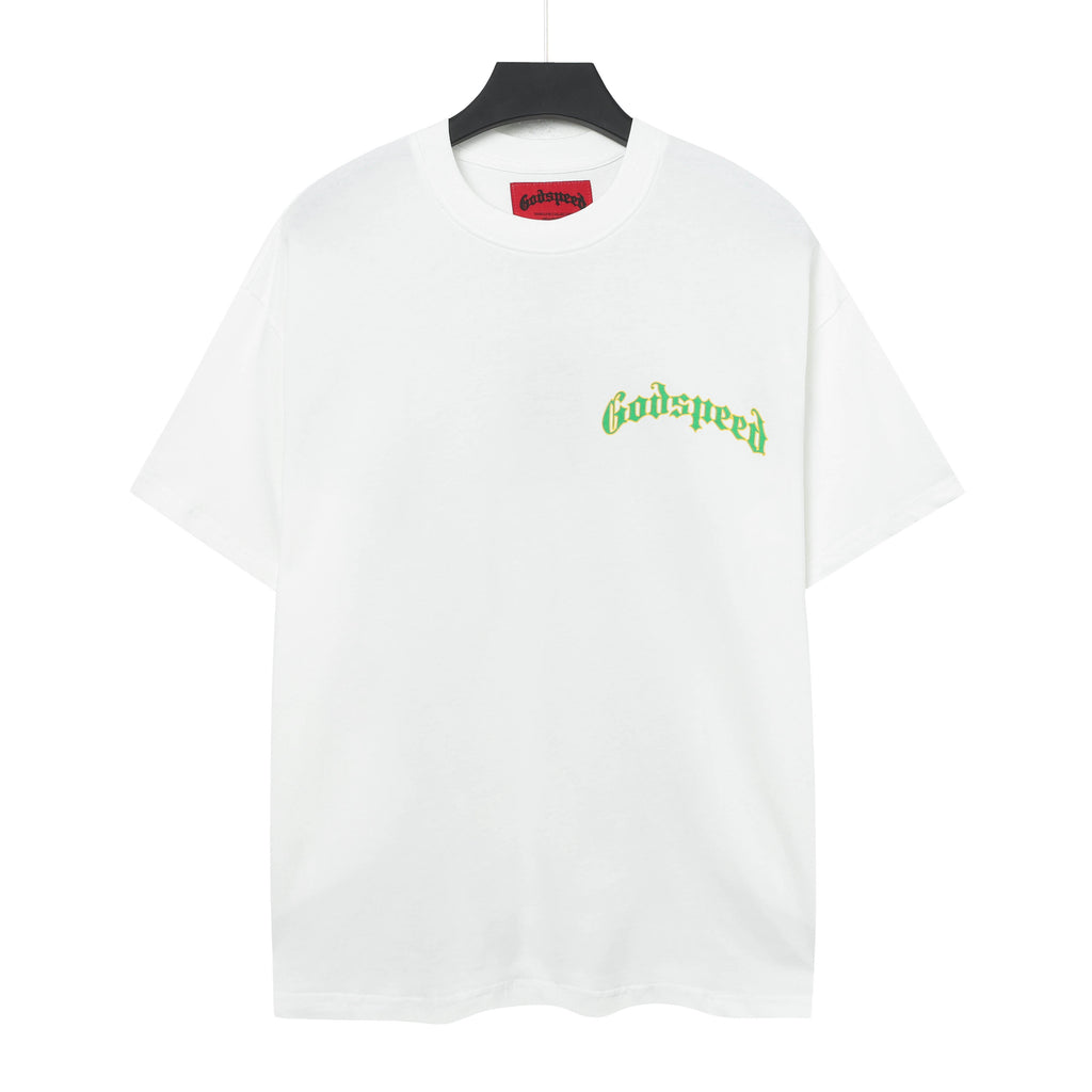 Godspeed Balaclava Skull Double‑Sided Vintage Short‑Sleeve Tee