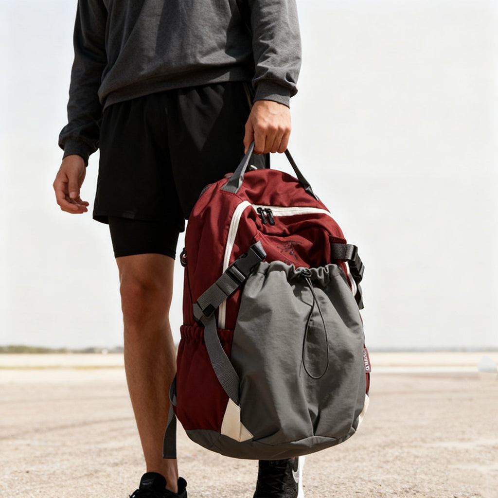 Arc'teryx Color‑Block Drawstring Pocket Backpack, Large‑Capacity Outdoor Travel Daypack Unisex