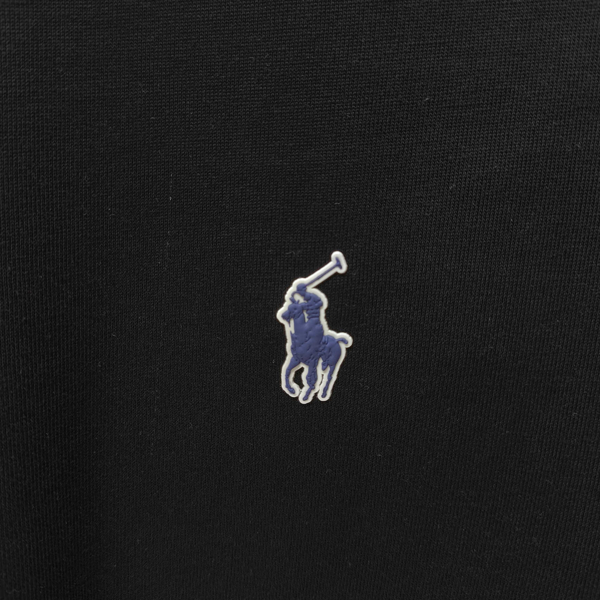 Men's Crew‑Neck Short‑Sleeve T‑Shirt with Small Blue Pony Embroidery