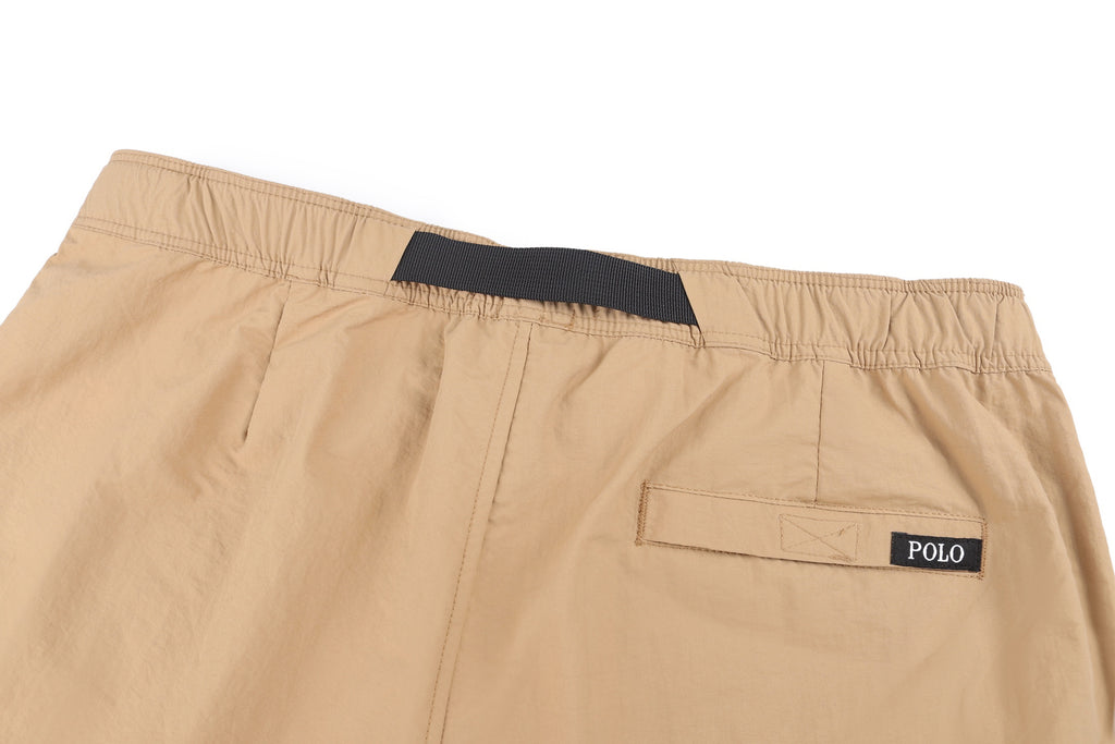 Polo Ralph Lauren Men's Belted Nylon Casual Shorts, Signature Pony Embroidery