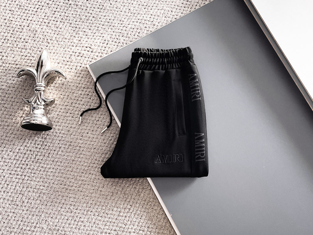 AMIRI Stand‑Collar Full‑Zip Jacket & Jogger Pants Tracksuit Set