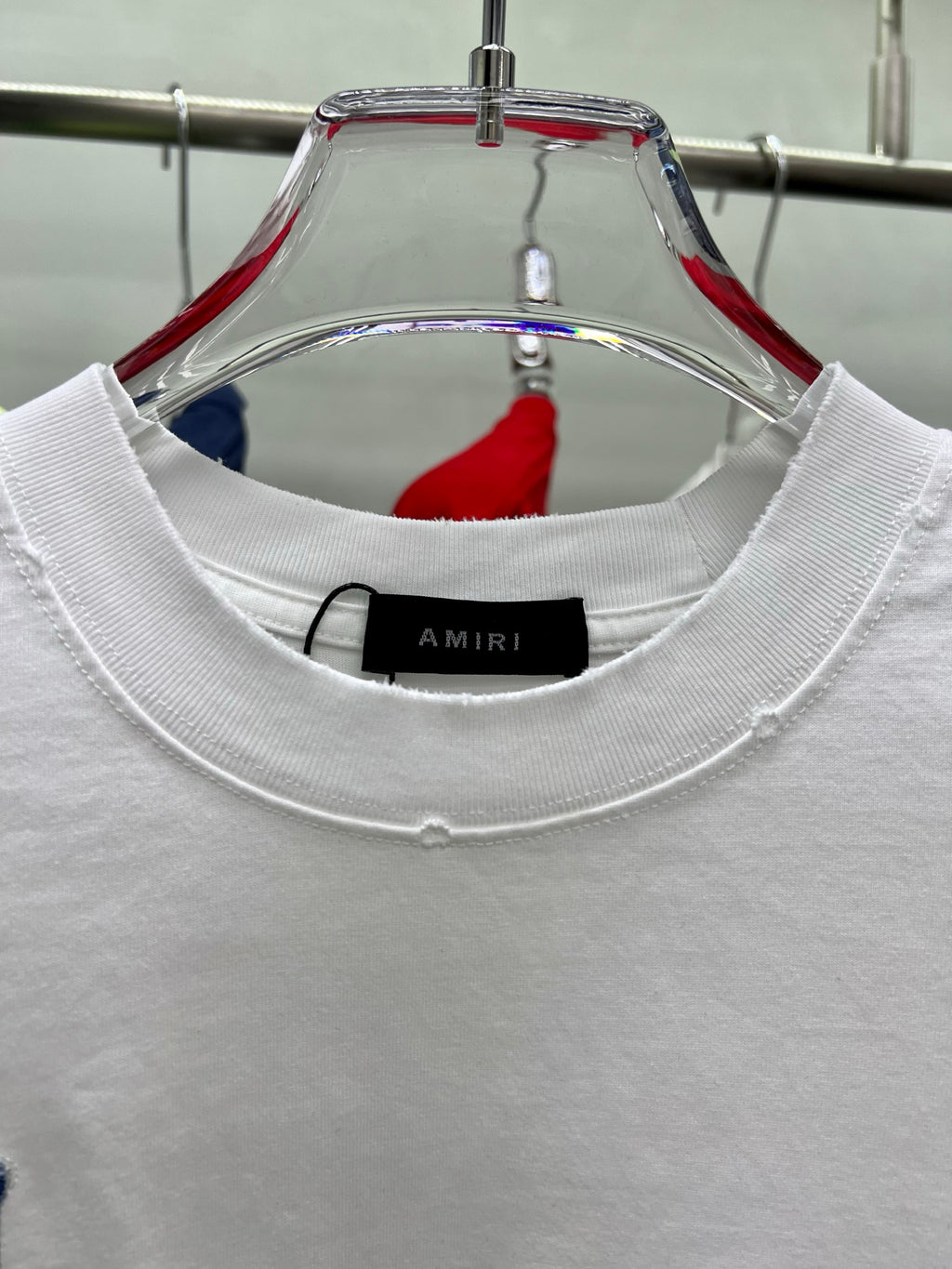 AMIRI Denim Patch MA Logo Short-Sleeve Crew Neck T-Shirt