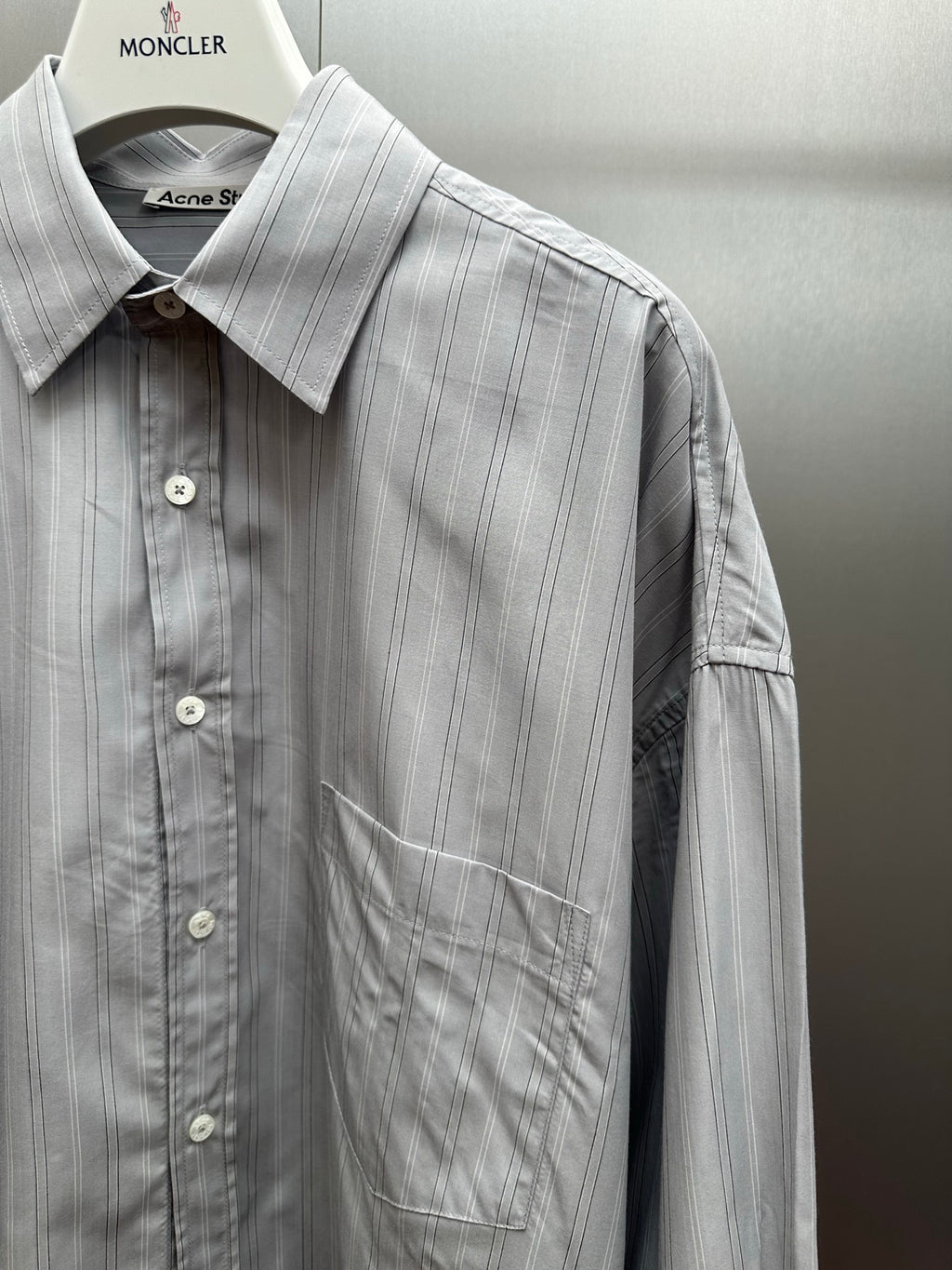 Acne Studios Oversized Striped Long‑Sleeve Shirt