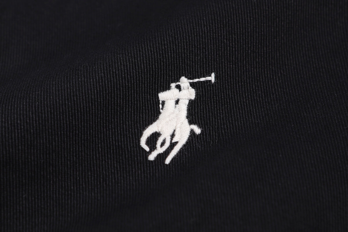 Polo Ralph Lauren Men’s Zip‑Up Harrington Jacket With White Pony & Script Embroidery