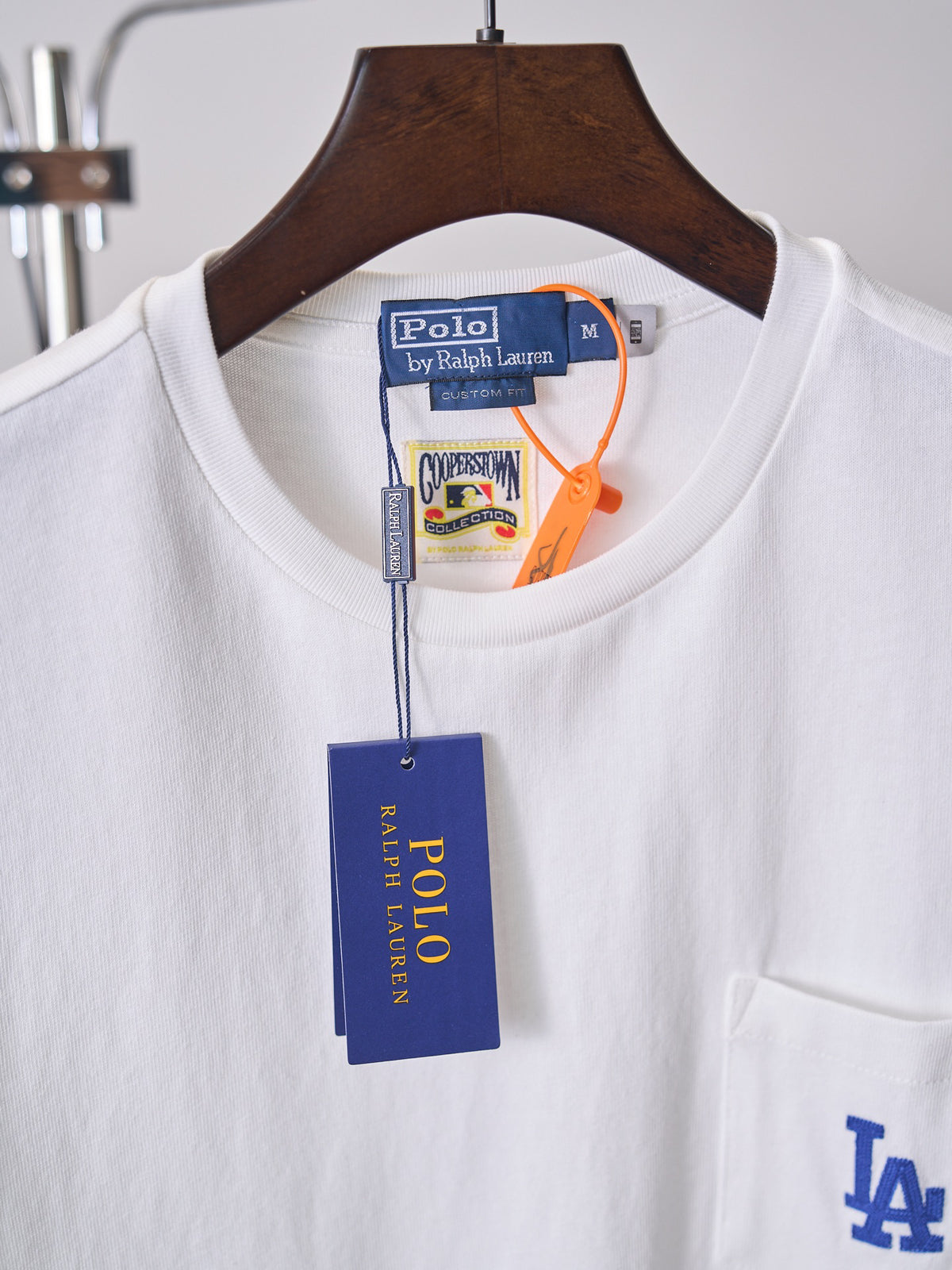Ralph Lauren Men's LA‑Logo Pocket Crew‑Neck Short‑Sleeve T‑Shirt