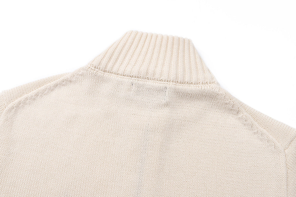 Polo Ralph Lauren Men’s Quarter‑Zip Knit Sweater, Ribbed Mock Neck Pullover