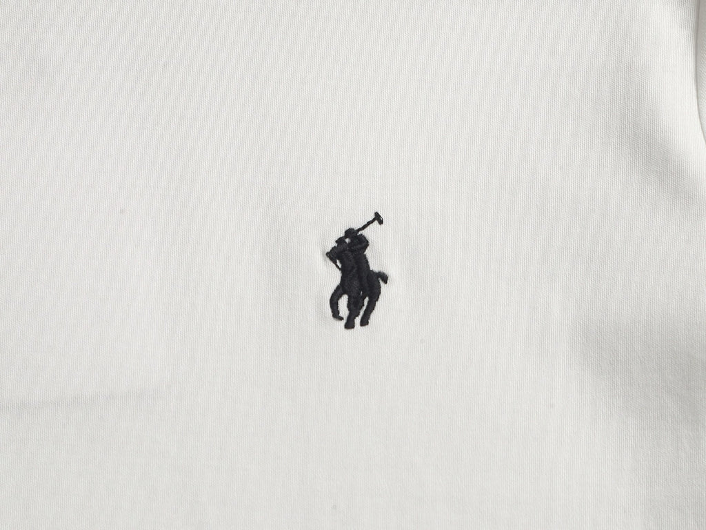 Ralph Lauren Men's Crew‑Neck Short‑Sleeve T‑Shirt With Black Pony Logo