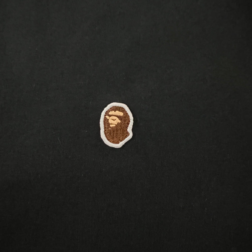 BAPE SS25 Small Ape Head Embroidered Badge Minimalist Oversized Heavyweight Unisex T-Shirt