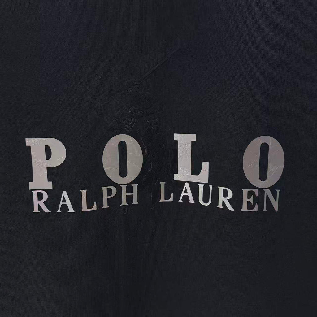 Men's Crew‑Neck Short‑Sleeve T‑Shirt, Front Letter Logo Print