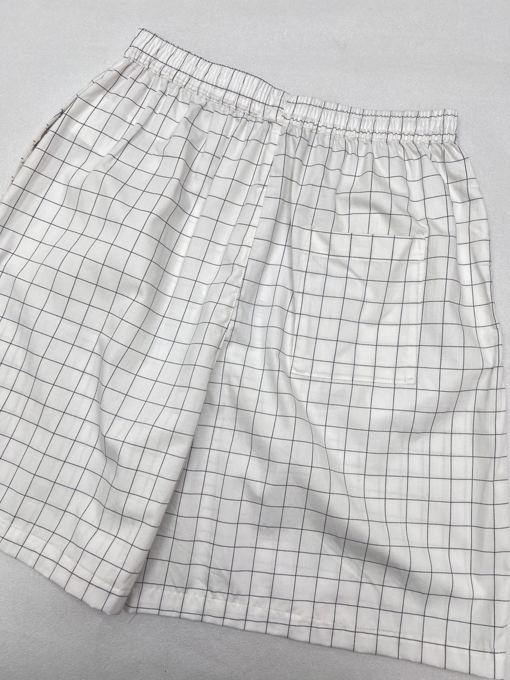 Acne Studios Grid‑Pattern Drawstring Casual Shorts
