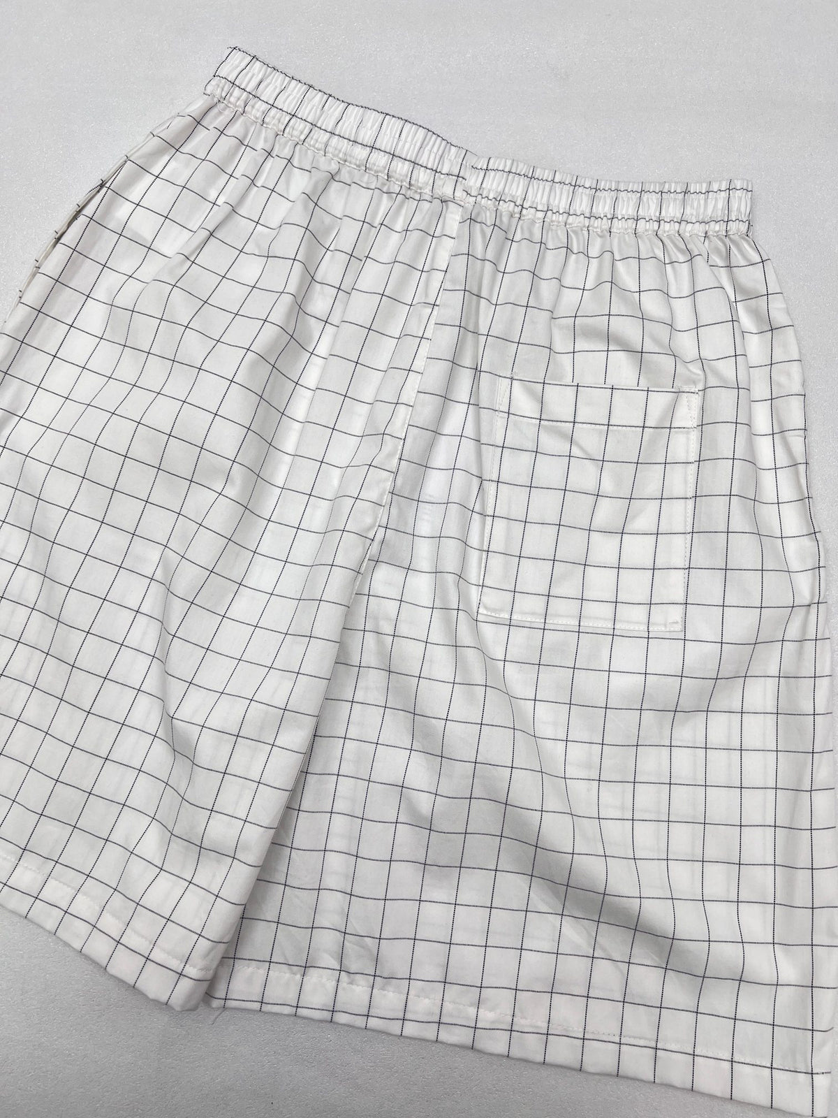 Acne Studios Grid‑Pattern Drawstring Casual Shorts