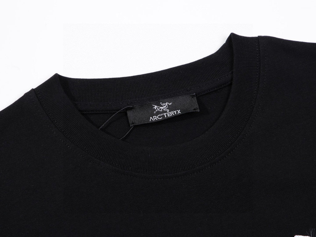 Arc'teryx Multi‑Overlay Bird Skeleton Rhinestone‑Style Graphic Short‑Sleeve T‑Shirt Unisex