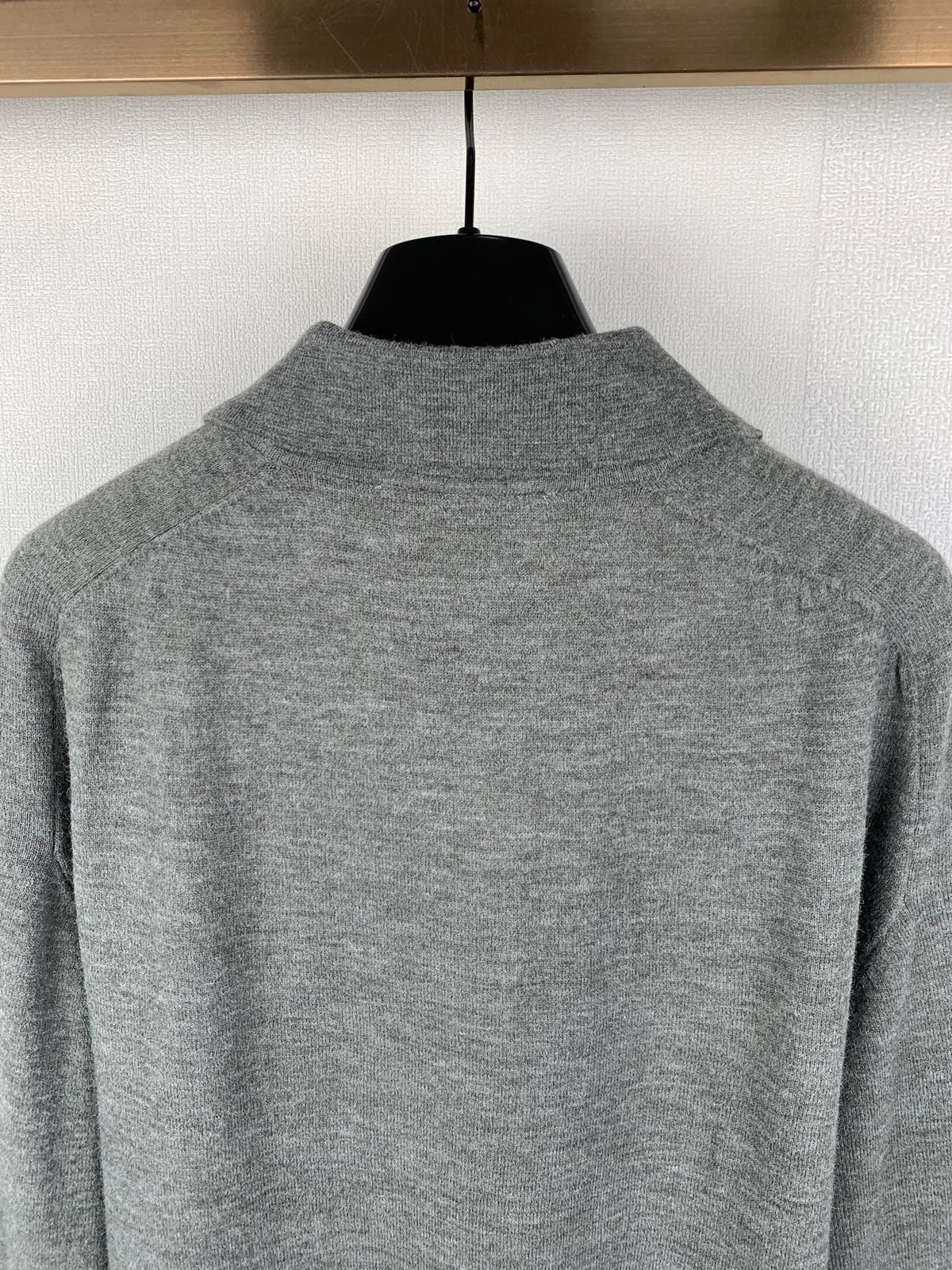 Acne Studios Long‑Sleeve Knit Polo Sweater