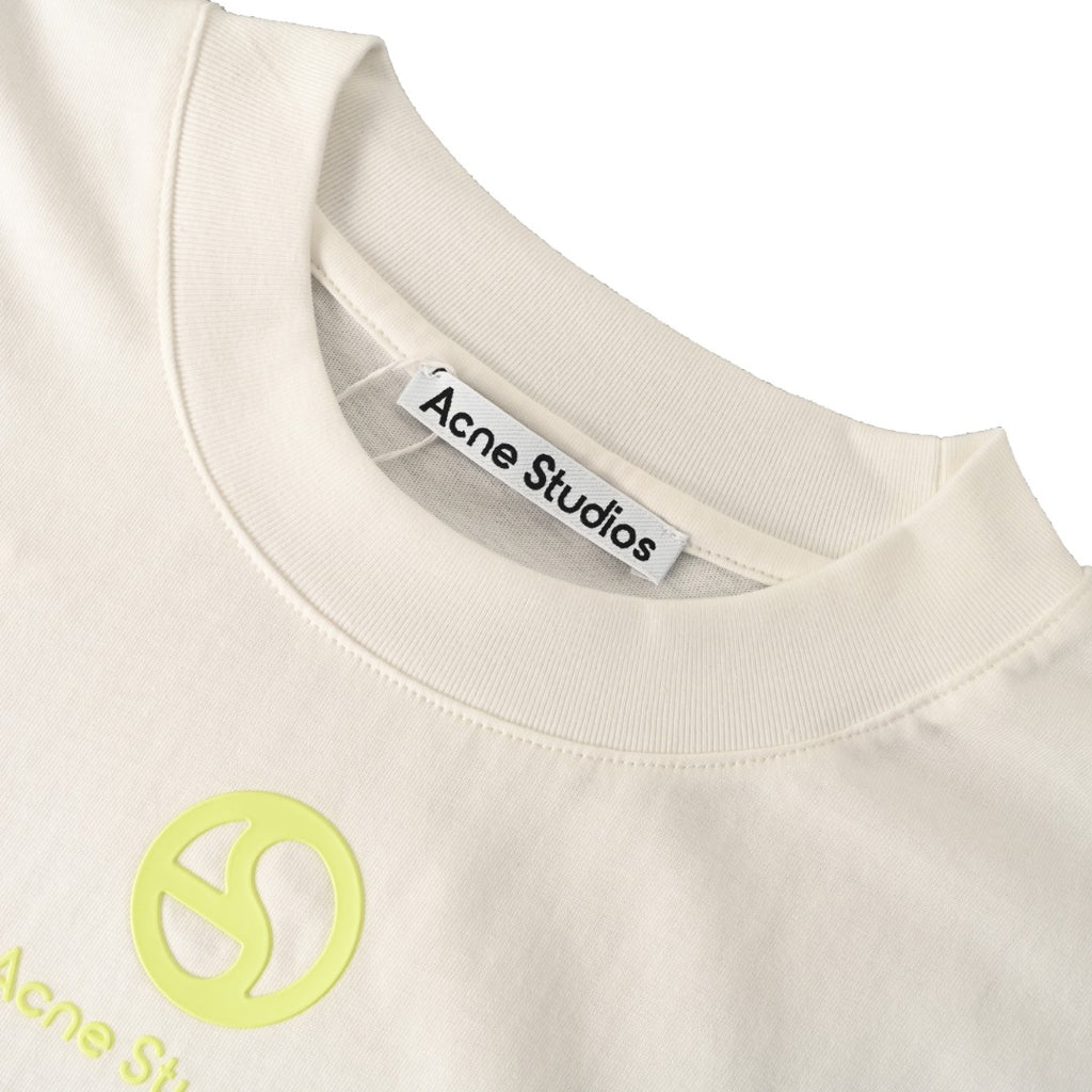 Acne Studios Raised Circular‑Symbol Oversized Crew‑Neck T‑Shirt