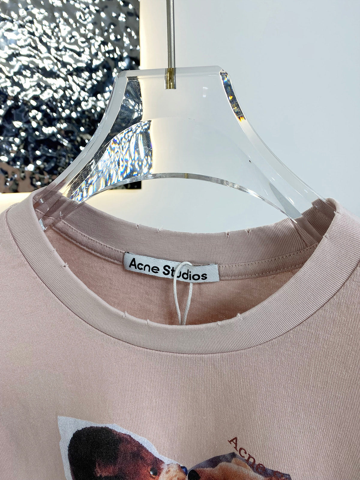 Acne Studios Short‑Sleeve Teddy Bear Graphic Print T‑Shirt
